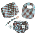 Pack bebé neceser babero braguita y chupetero elasticado